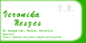 veronika meszes business card